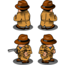 Noir Detective Sprite