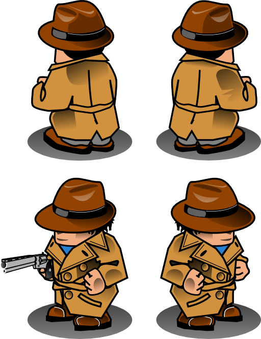 Noir Detective Sprite