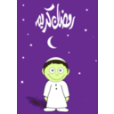 download Ramadan Kareem With Boy clipart image with 45 hue color