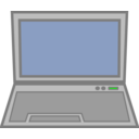 download Laptop clipart image with 0 hue color