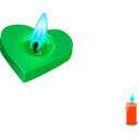 download Valentines Candle clipart image with 135 hue color