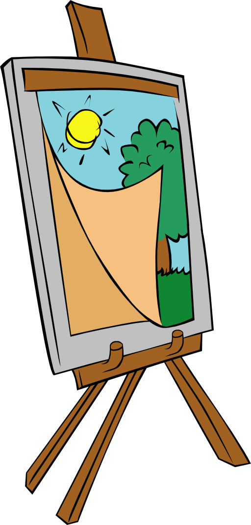 Easel With Kids Painting