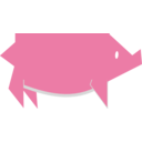 download Origami Piggy clipart image with 315 hue color