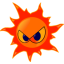 download Fire clipart image with 0 hue color