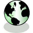 download Globe Icon clipart image with 270 hue color