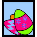 download Easter Eggs clipart image with 270 hue color