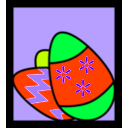 download Easter Eggs clipart image with 315 hue color