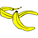 download Banana Peel clipart image with 0 hue color