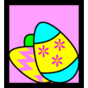 download Easter Eggs clipart image with 0 hue color