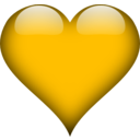 download Heart clipart image with 45 hue color