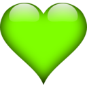 download Heart clipart image with 90 hue color