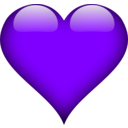 download Heart clipart image with 270 hue color