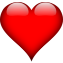 download Heart clipart image with 0 hue color