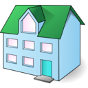 download House clipart image with 135 hue color