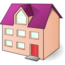 download House clipart image with 315 hue color
