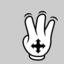 Multitouch Interface Mouse Theme 3 Fingers Drag