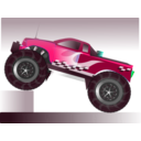 download Monster Truck Stunt clipart image with 135 hue color