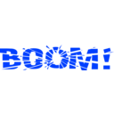 download Boom clipart image with 225 hue color