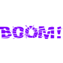 download Boom clipart image with 270 hue color