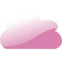 download Glassy Blue Cloud clipart image with 90 hue color