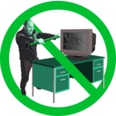 download Computer Rage Forbidden clipart image with 135 hue color