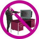 download Computer Rage Forbidden clipart image with 315 hue color
