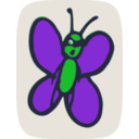 download Butterfly clipart image with 270 hue color