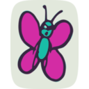 download Butterfly clipart image with 315 hue color