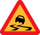 Slippery Roadsign