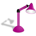 download Photorealistic Red Lamp clipart image with 315 hue color