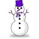 download Snowman clipart image with 270 hue color