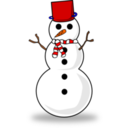 download Snowman clipart image with 0 hue color