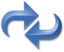 Arrows Double Reversed Blue