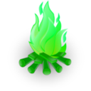 download Fire clipart image with 90 hue color