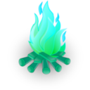 download Fire clipart image with 135 hue color