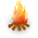 download Fire clipart image with 0 hue color