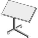 download Rolling Laptop Desk clipart image with 315 hue color