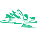download Sydney Opera clipart image with 315 hue color