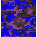 download Camo Print Hunter Orange clipart image with 225 hue color