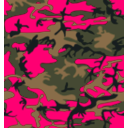 download Camo Print Hunter Orange clipart image with 315 hue color