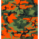 download Camo Print Hunter Orange clipart image with 0 hue color