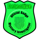download Detective Badge clipart image with 90 hue color