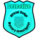 download Detective Badge clipart image with 135 hue color