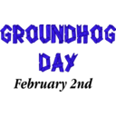 download Groundhog Day Sign clipart image with 225 hue color