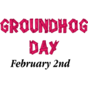 download Groundhog Day Sign clipart image with 315 hue color