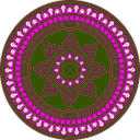 download Thai Decoration clipart image with 270 hue color