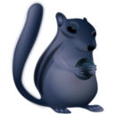 download Chipmunk Very Fat clipart image with 180 hue color
