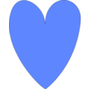 download Heart clipart image with 225 hue color