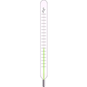 download Thermometer clipart image with 90 hue color