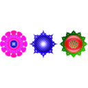 download Colorful Orbs clipart image with 270 hue color